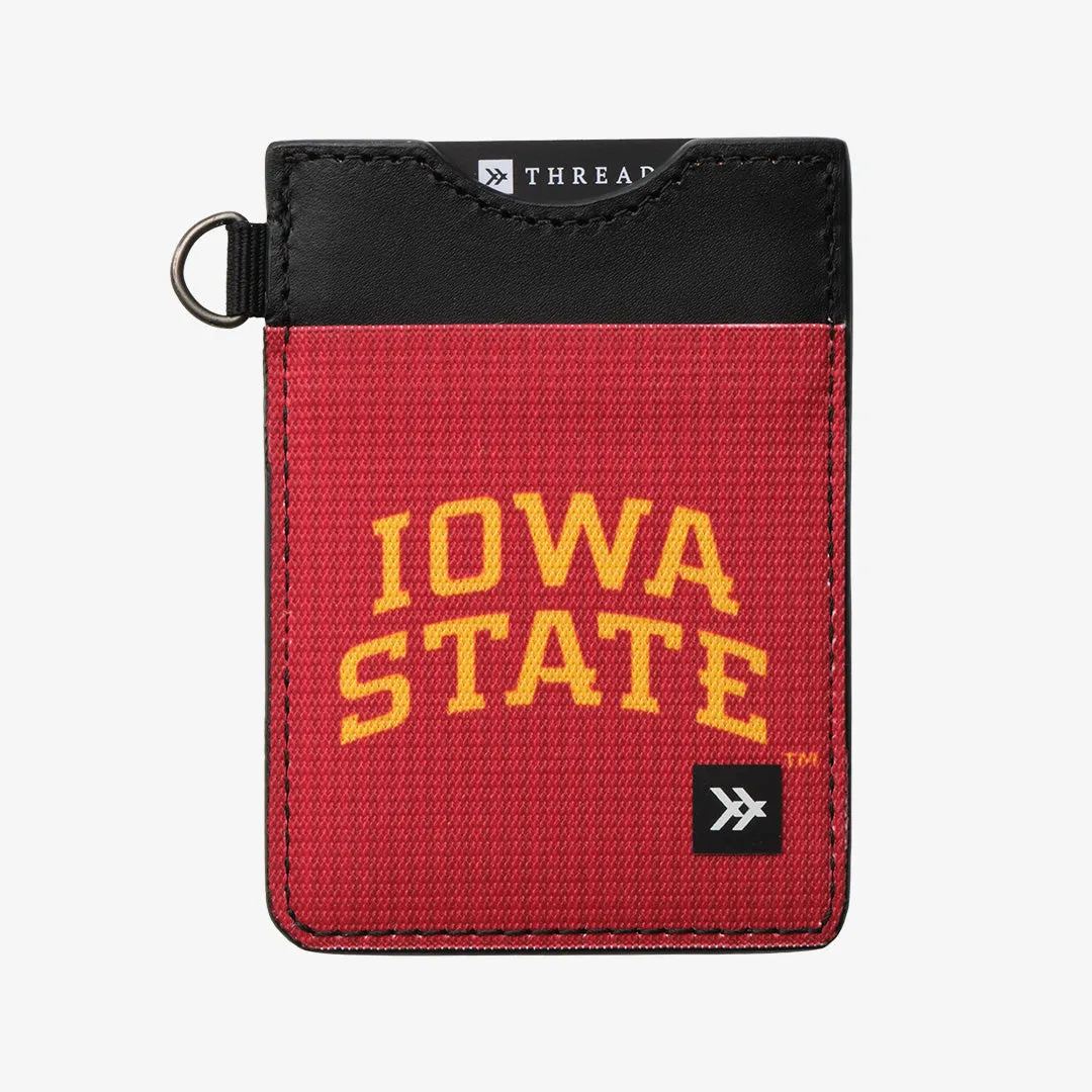 Iowa State Stripes - Vertical Leather Wallet sold by Thread Wallets