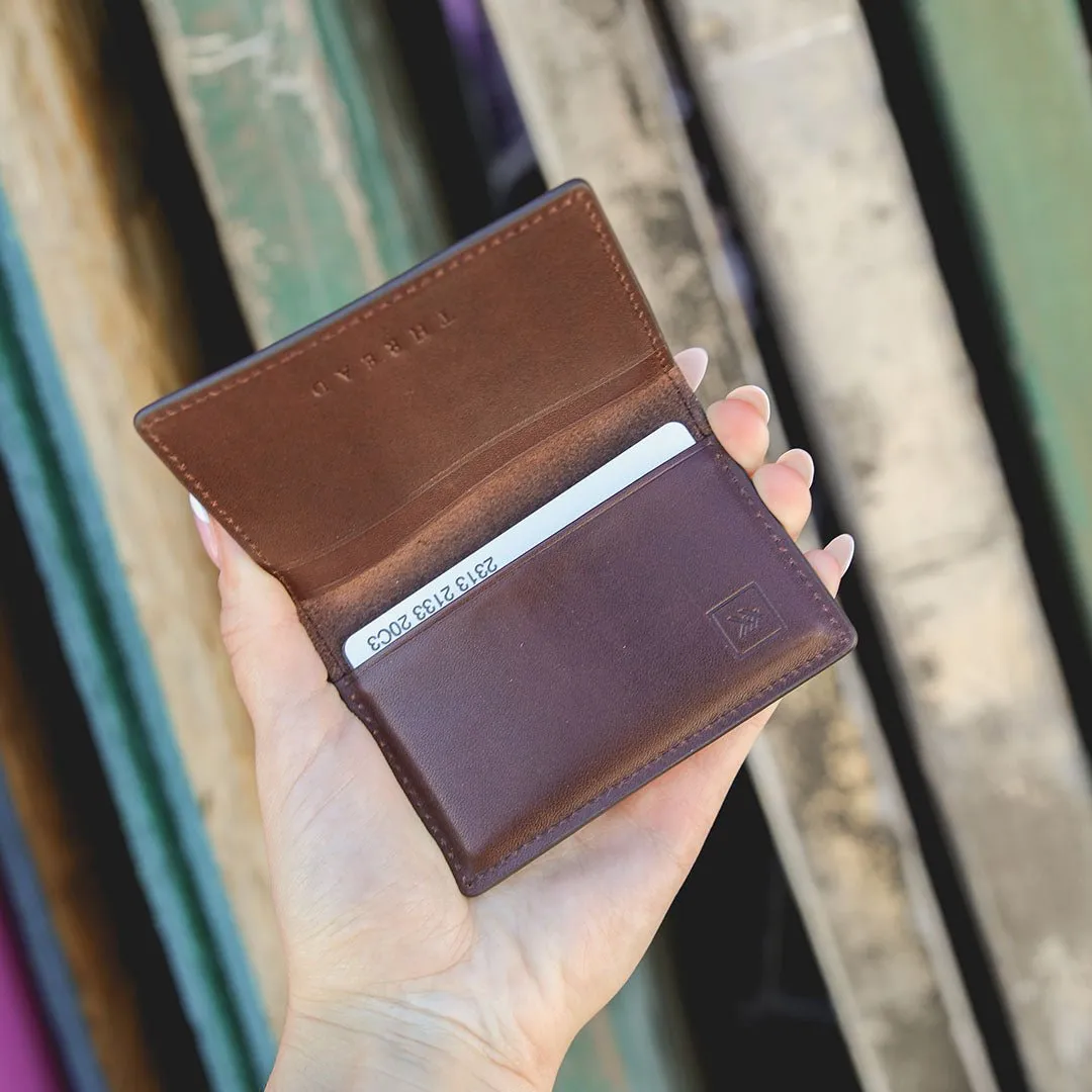 Chocolate - Leather Bifold Wallet sold by Thread Wallets product image thumbnail 5