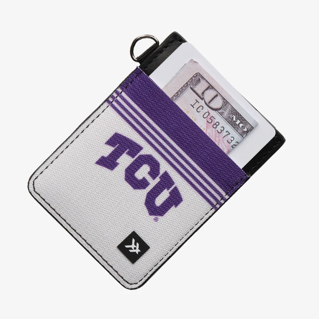 TCU White - Vertical Leather Wallet sold by Thread Wallets product image thumbnail 2