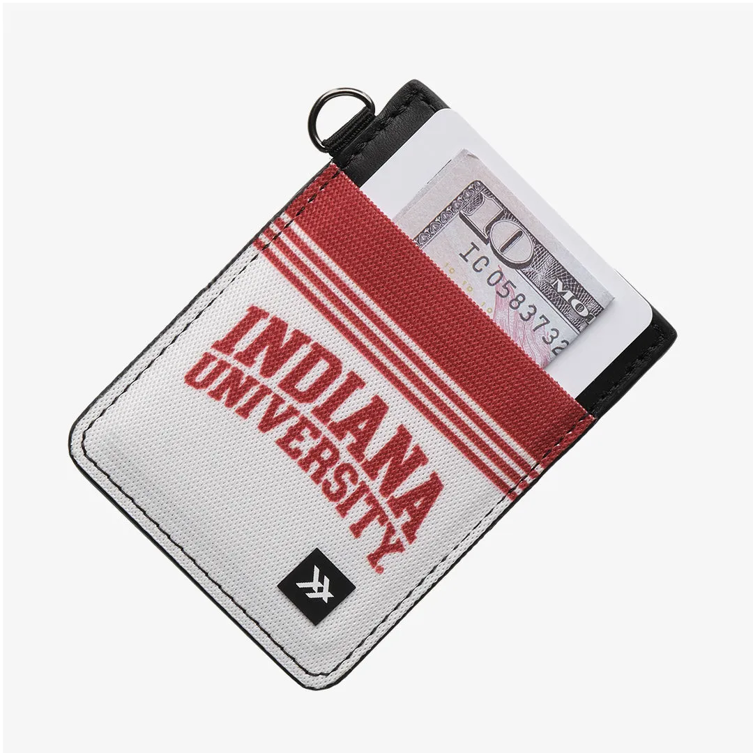 Indiana University White - Vertical Leather Wallet sold by Thread Wallets product image thumbnail 2