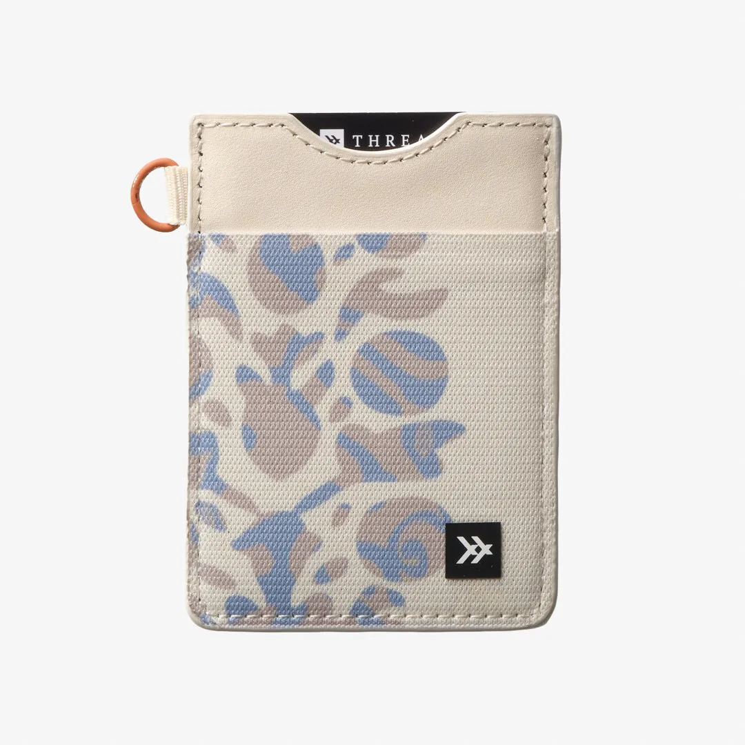 Mystic Mauve Waves - Vertical Leather Wallet sold by Thread Wallets