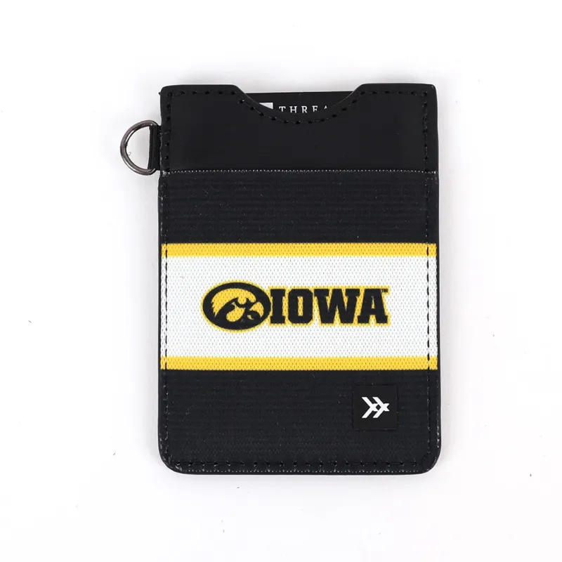 University of Iowa Stripes - Vertical Leather Wallet sold by Thread Wallets