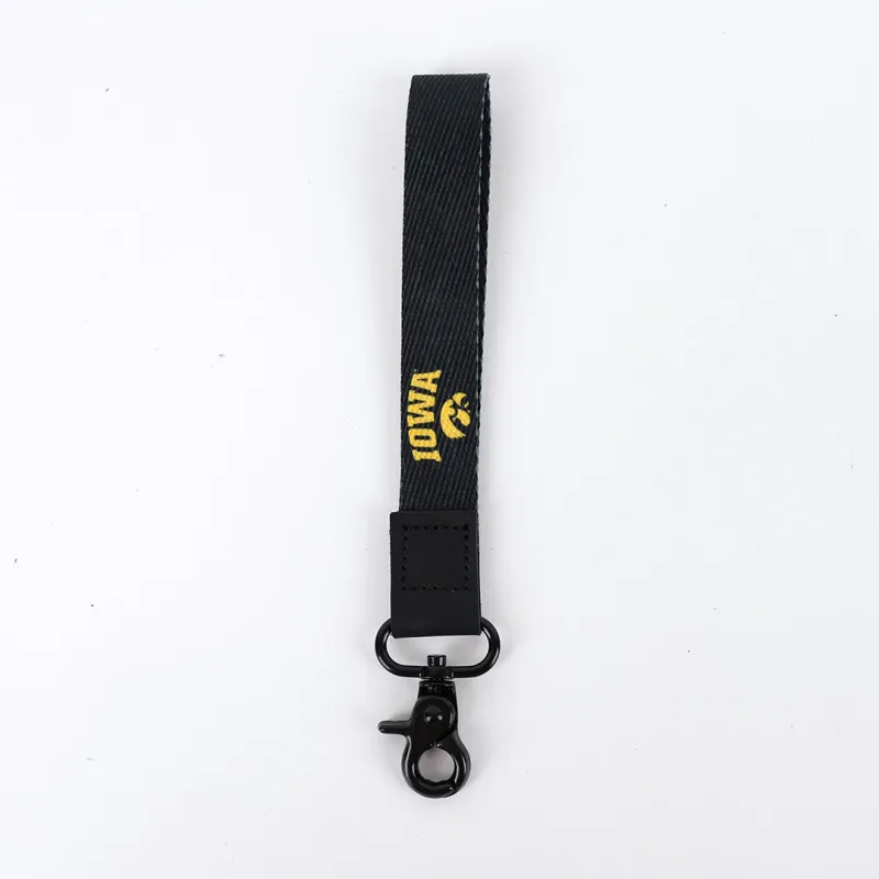 University of Iowa Black - Wristlet Keychain sold by Thread Wallets
