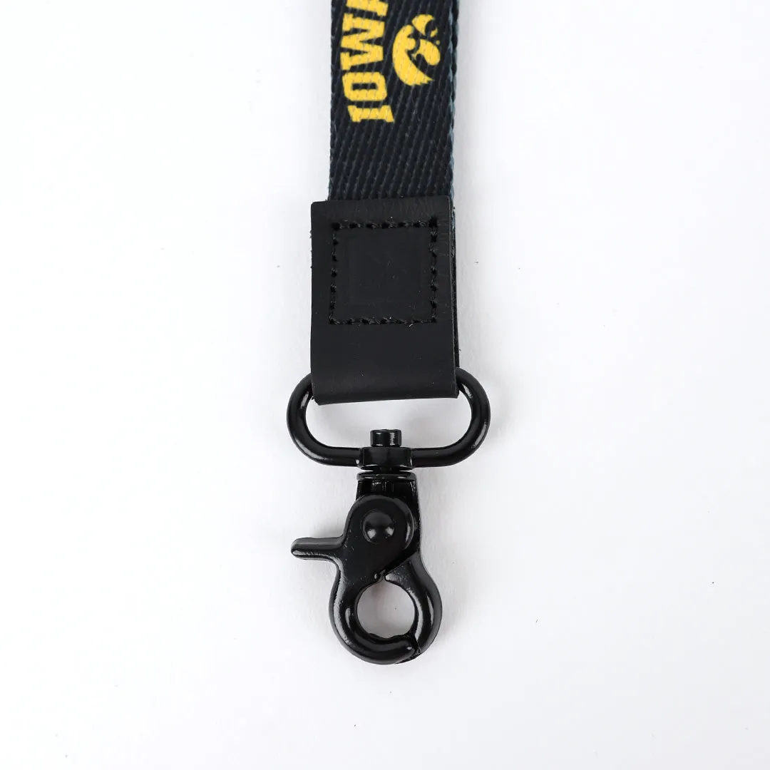 University of Iowa Black - Wristlet Keychain sold by Thread Wallets product image thumbnail 2