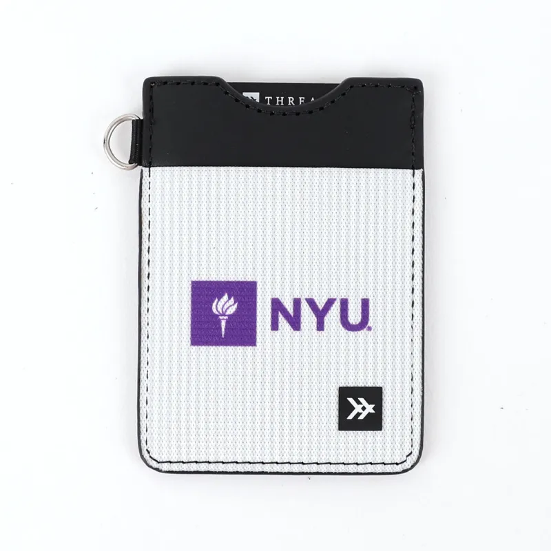 NYU Stripes - Vertical Leather Wallet sold by Thread Wallets