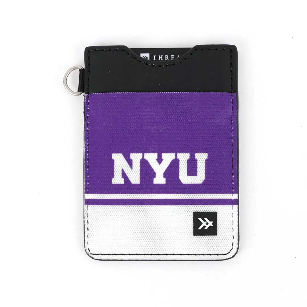 NYU Purple - Vertical Leather Wallet sold by Thread Wallets