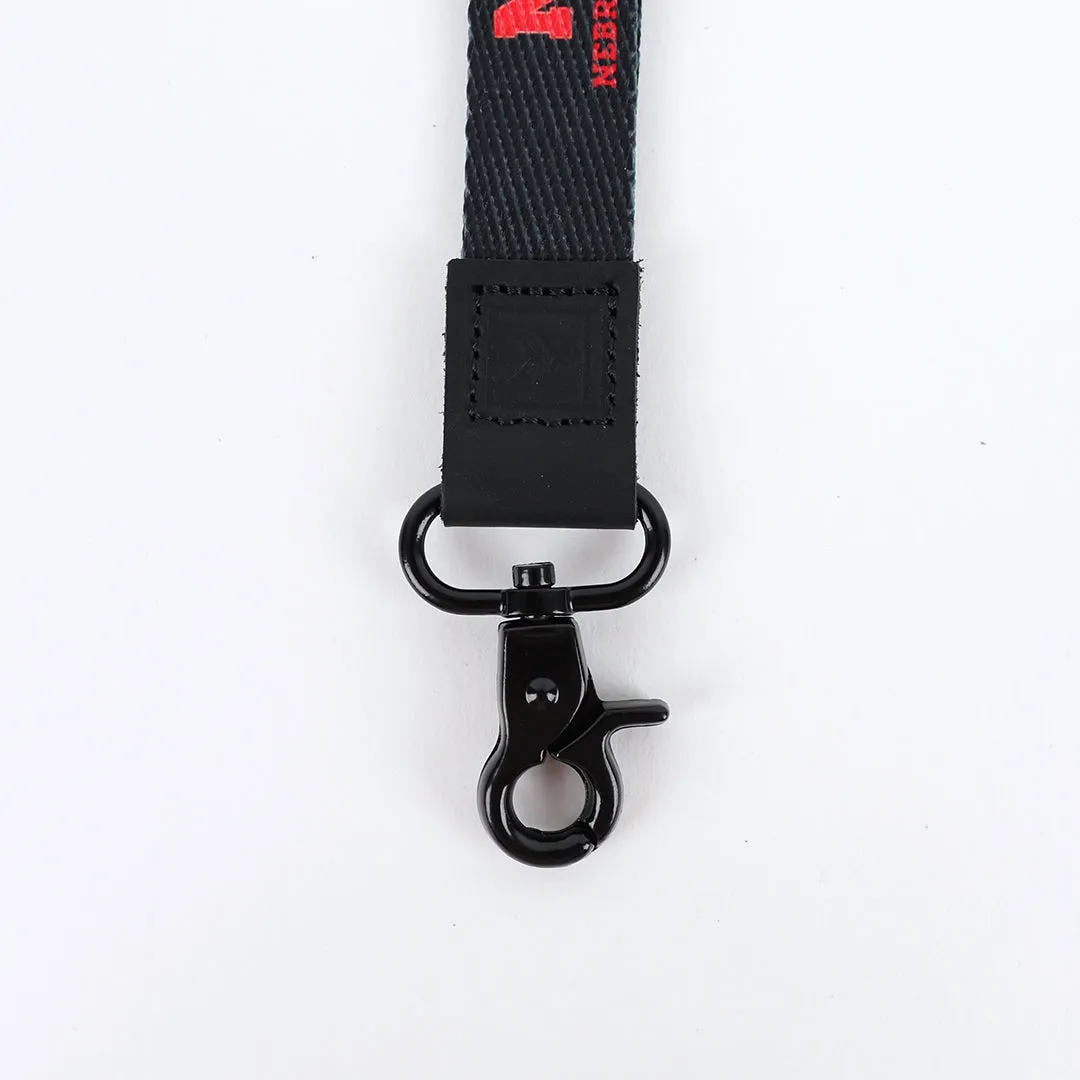 Nebraska Black - Wristlet Keychain sold by Thread Wallets product image thumbnail 2