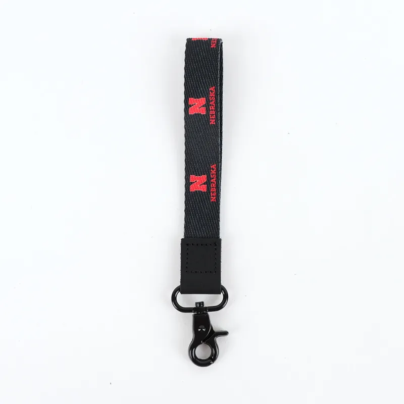 Nebraska Black - Wristlet Keychain sold by Thread Wallets