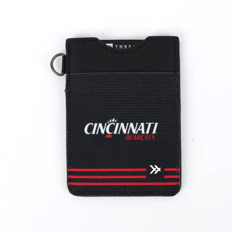 Cincinnati Black Stripes - Vertical Leather Wallet sold by Thread Wallets