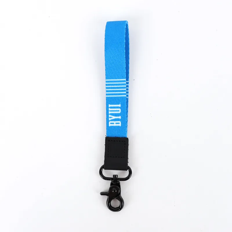 BYUI Blue Stripes - Wristlet Keychain sold by Thread Wallets