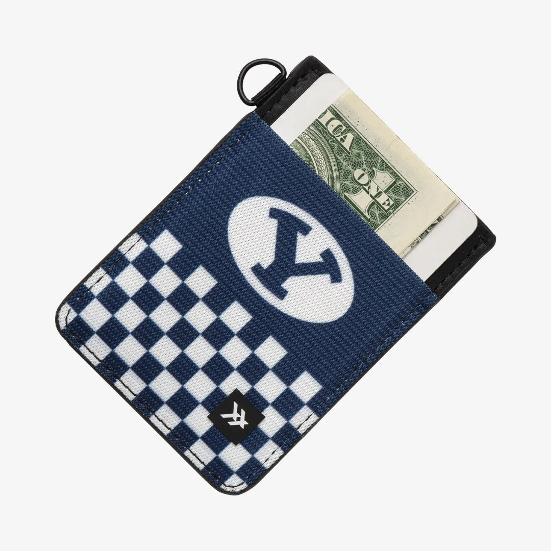 BYU Checker - Vertical Leather Wallet sold by Thread Wallets product image thumbnail 3