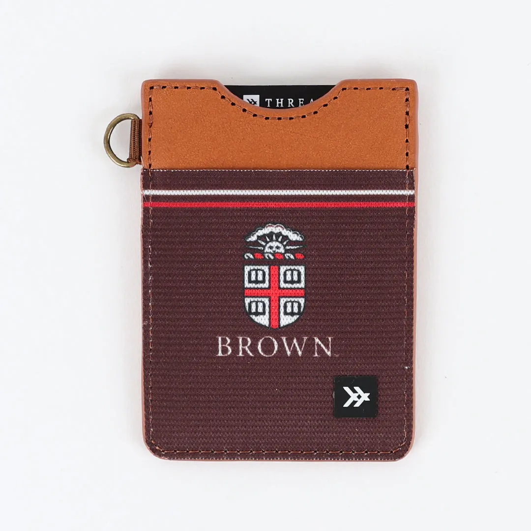 Brown Crest - Vertical Leather Wallet sold by Thread Wallets