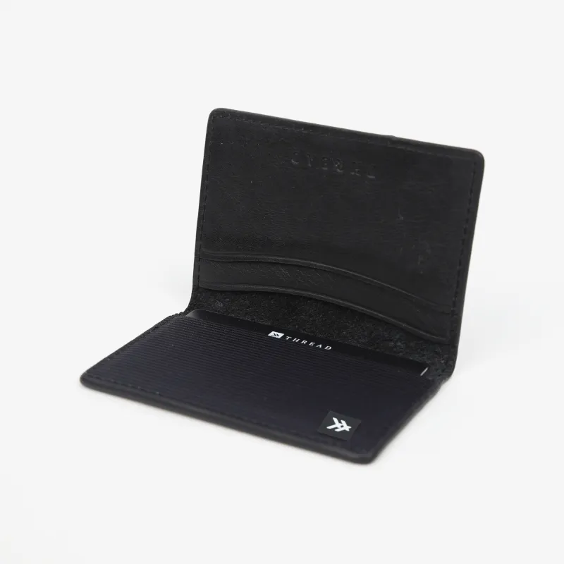 Black - Leather Bifold Wallet sold by Thread Wallets