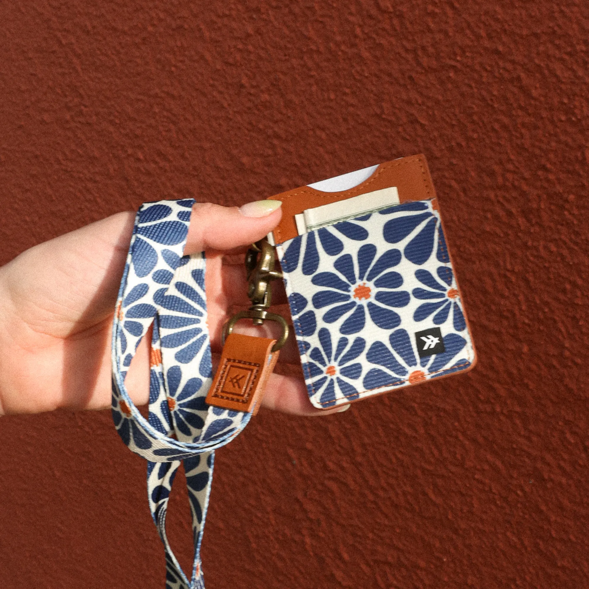 Emmeline Navy - Vertical Leather Wallet sold by Thread Wallets product image thumbnail 5