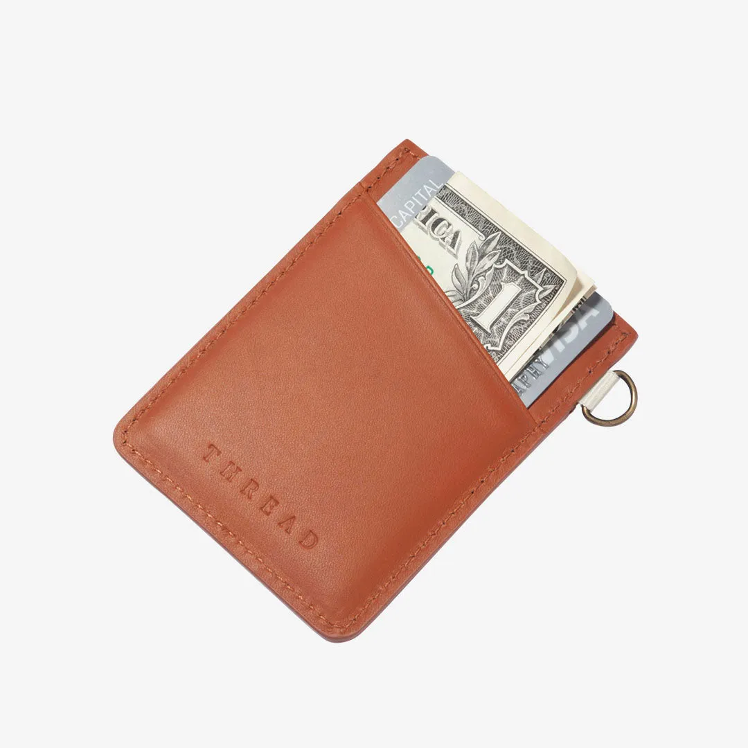 Emmeline Navy - Vertical Leather Wallet sold by Thread Wallets product image thumbnail 3