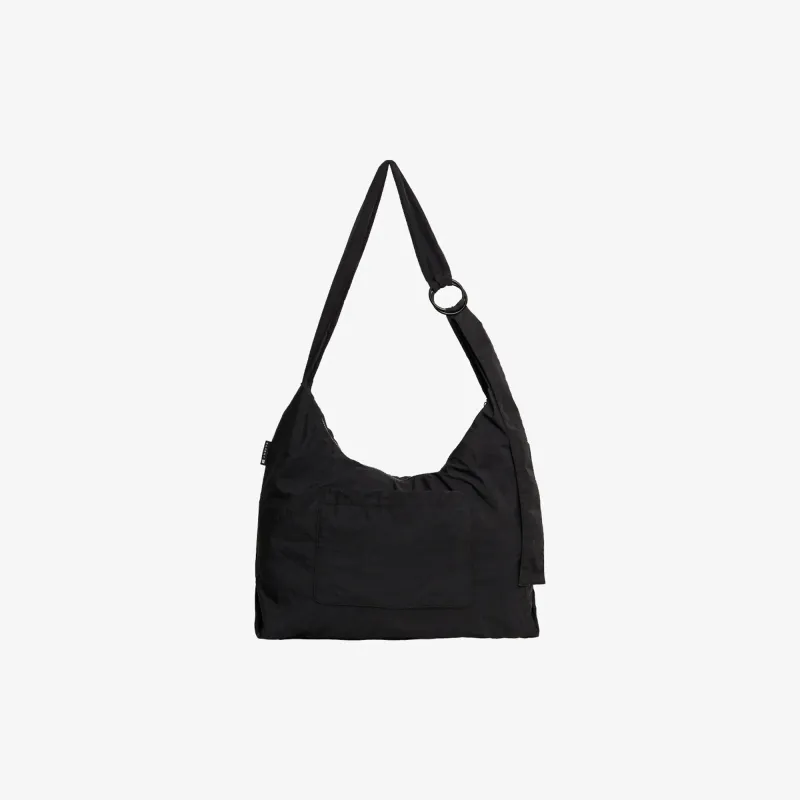 Black - Small Slouchy Shoulder Bag made by Thread Wallets