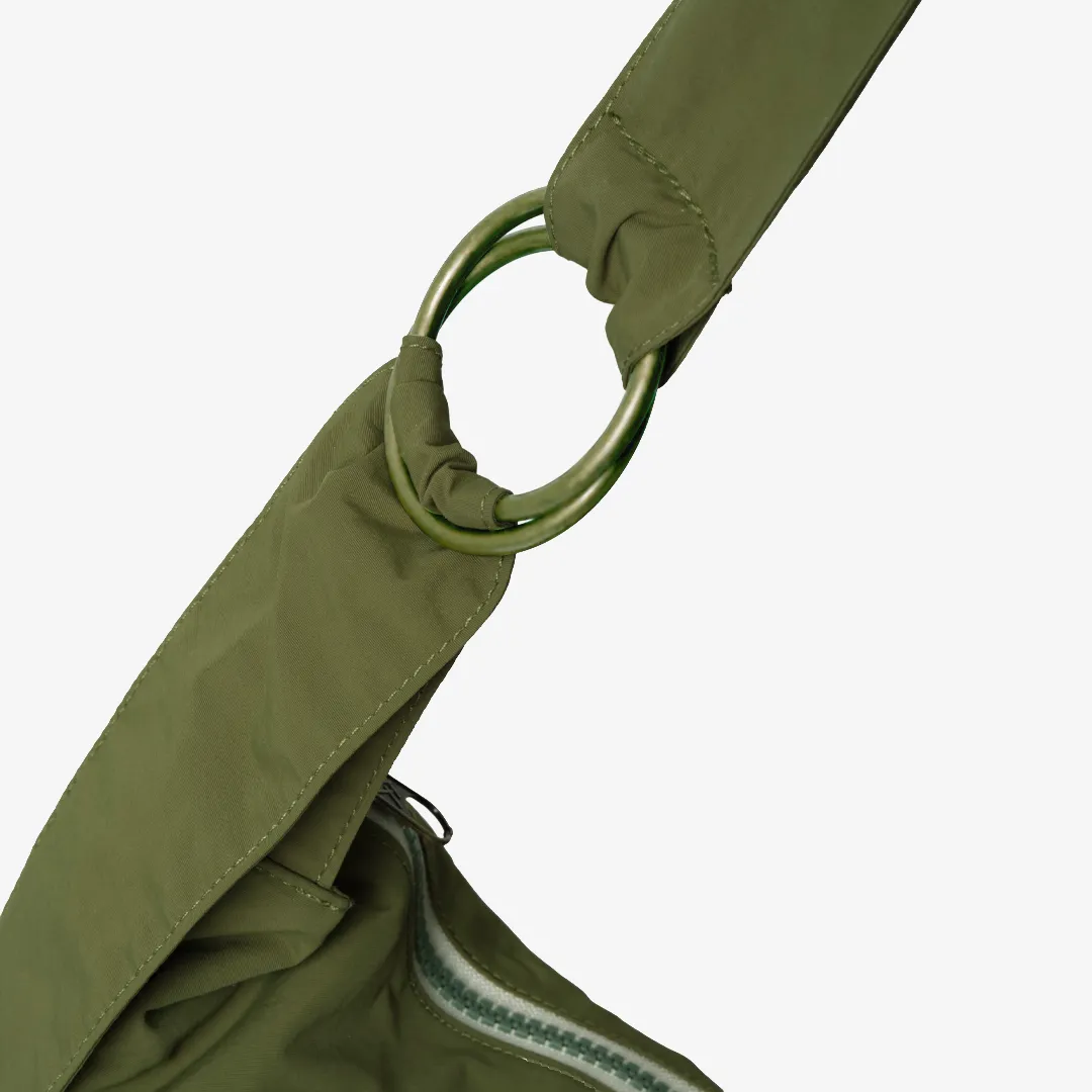 Olive - Large Slouchy Shoulder Bag sold by Thread Wallets product image thumbnail 3