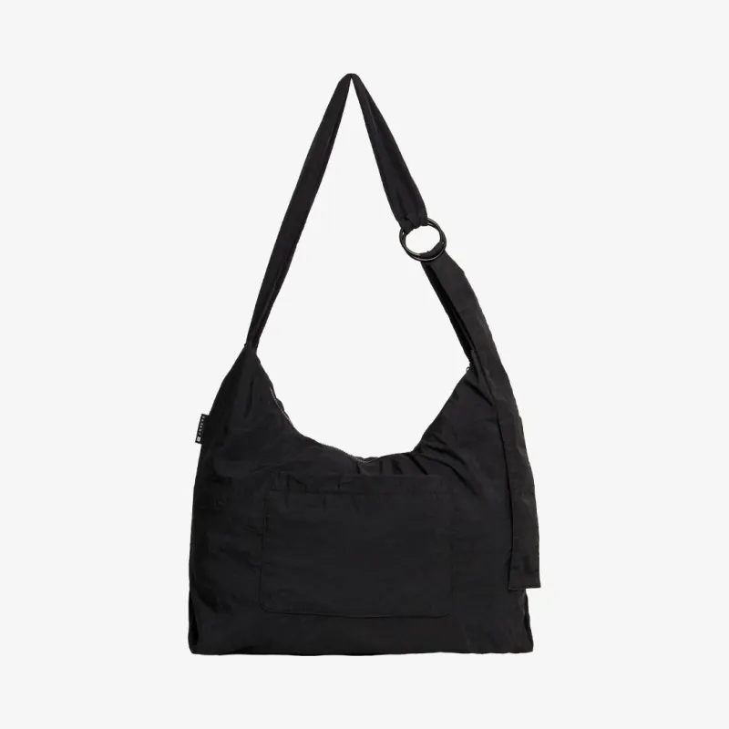 Black - Large Slouchy Shoulder Bag made by Thread Wallets