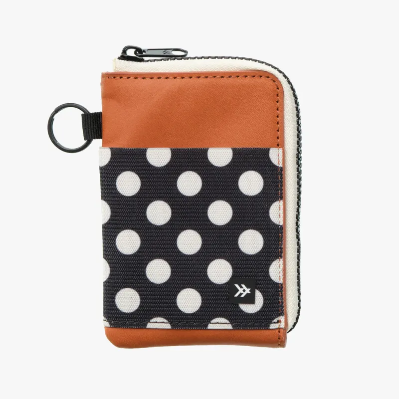 Polka Dot - Leather Zip Wallet made by Thread Wallets