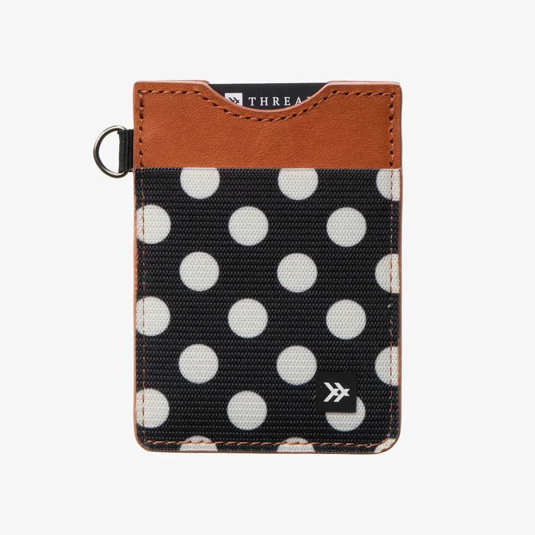 Polka Dot - Vertical Leather Wallet sold by Thread Wallets