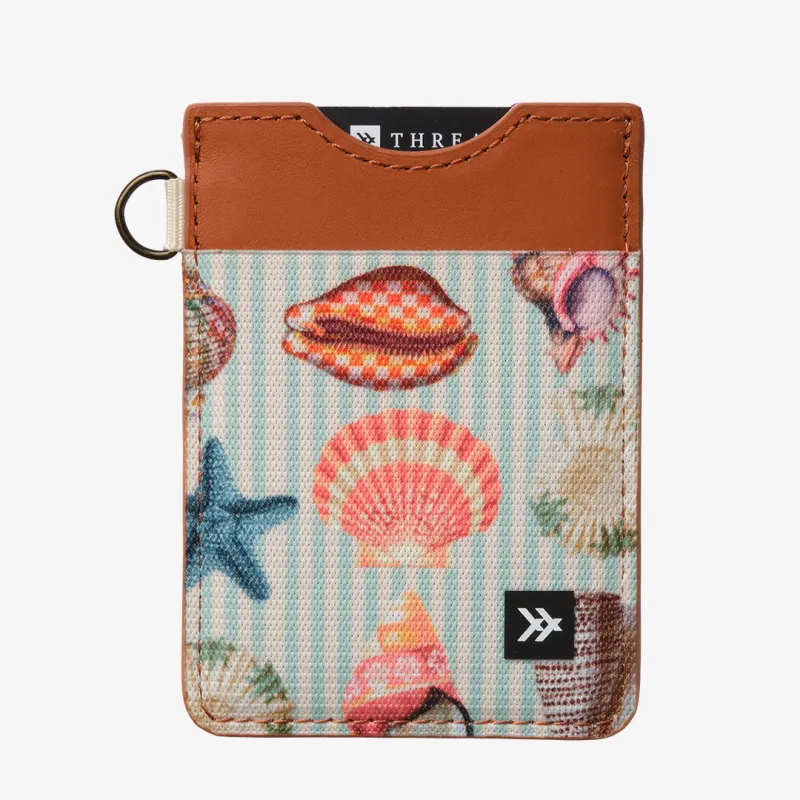 Shells - Vertical Leather Wallet made by Thread Wallets