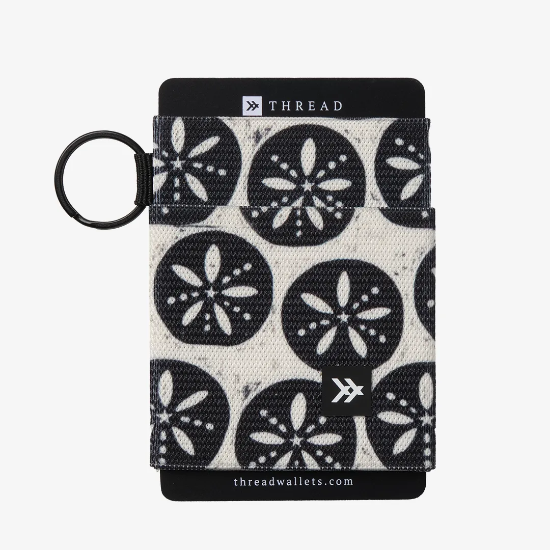Sand Dollar Black - Elastic Wallet sold by Thread Wallets