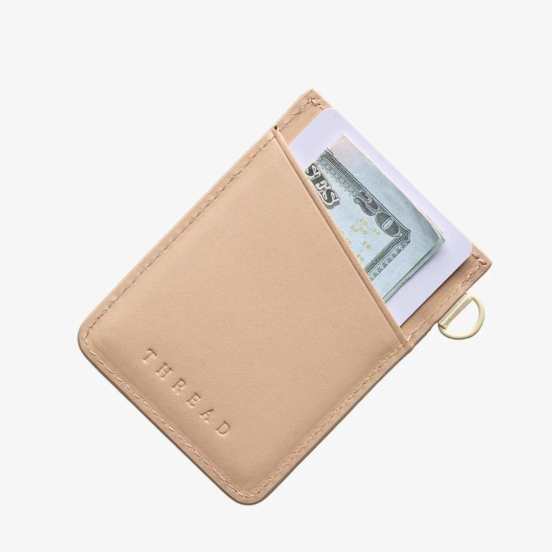 Green Gingham - Vertical Leather Wallet sold by Thread Wallets product image thumbnail 2