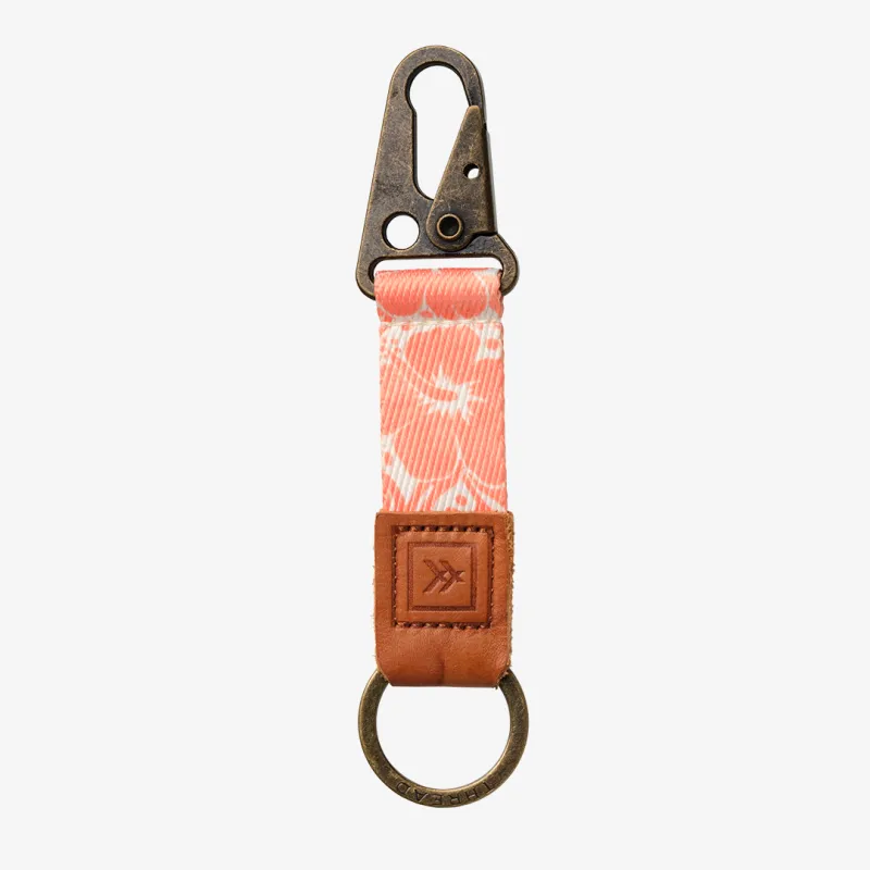 Coral Crush - Keychain Clip made by Thread Wallets