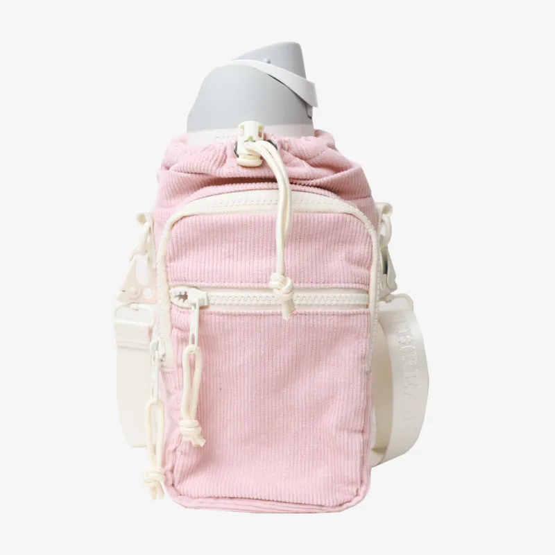 Rose Dust Corduroy - Water Bottle Sling Bag made by Thread Wallets