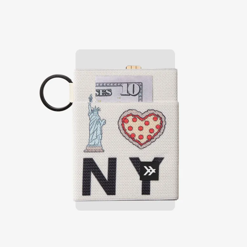 New York - Elastic Wallet made by Thread Wallets