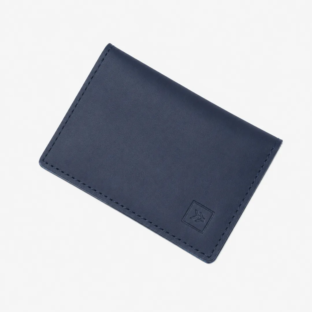 Denim Check - Leather Bifold Wallet sold by Thread Wallets product image thumbnail 2
