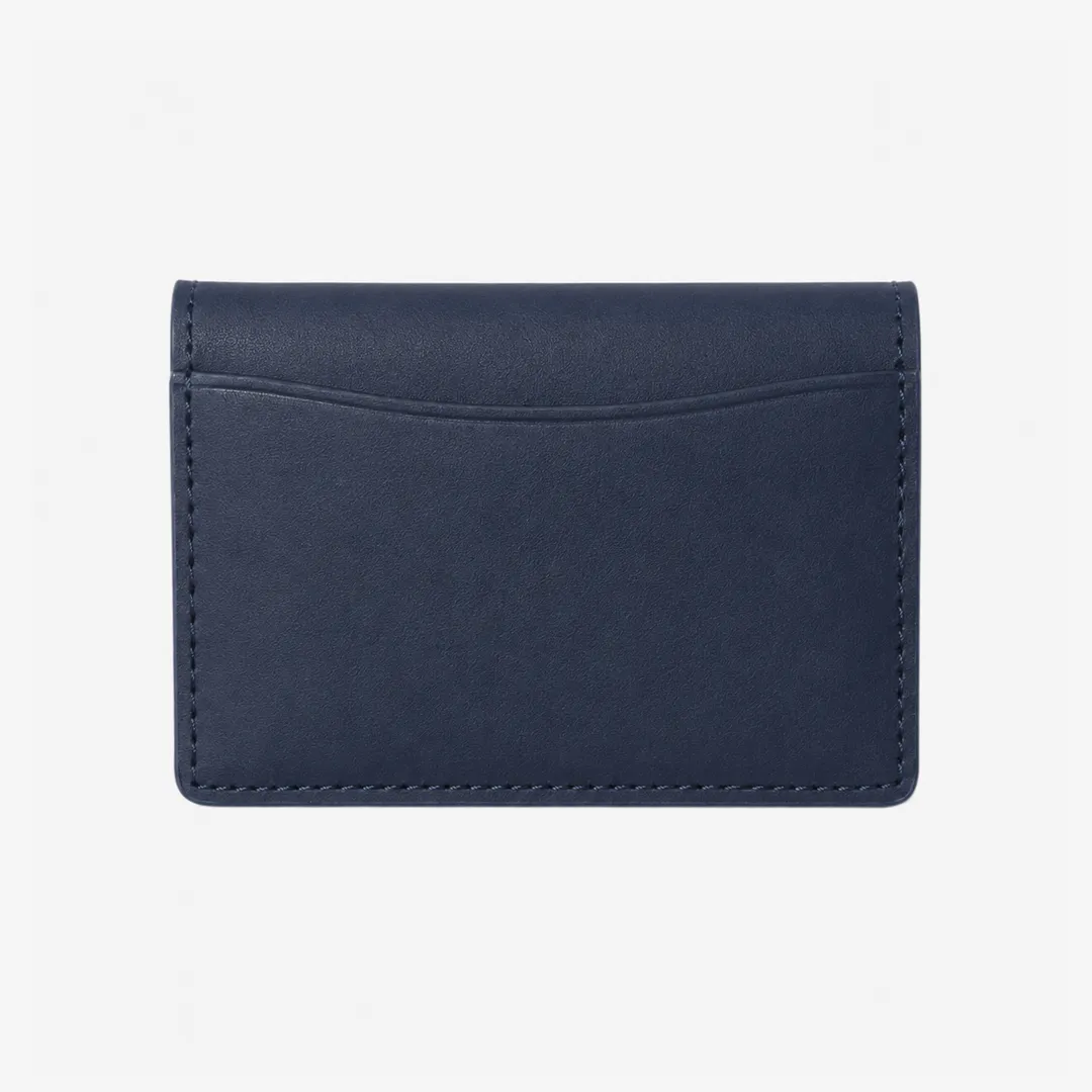 Denim Check - Leather Bifold Wallet sold by Thread Wallets product image thumbnail 3