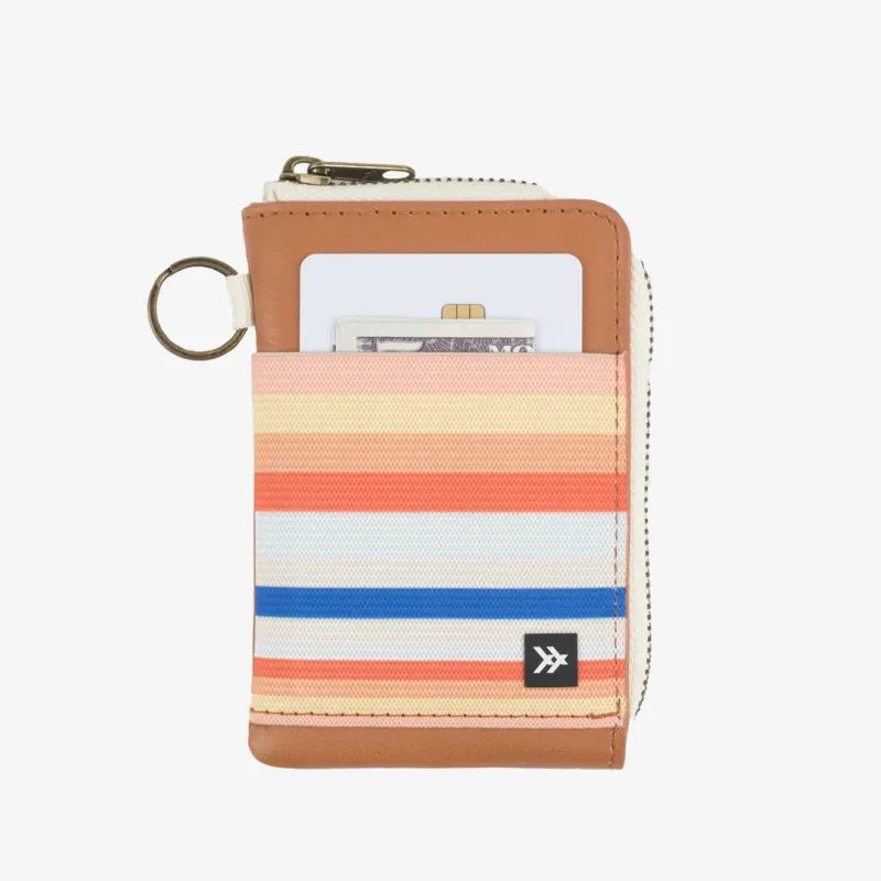 Renae Peach - Leather Zip Wallet made by Thread Wallets