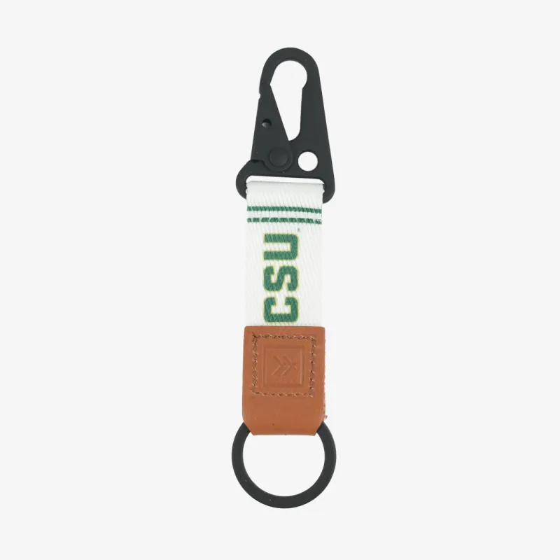CSU White - Keychain Clip made by Thread Wallets