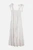 [Sample] Linen Square Neck Maxi Dress WHITE sold by UNE PIECE