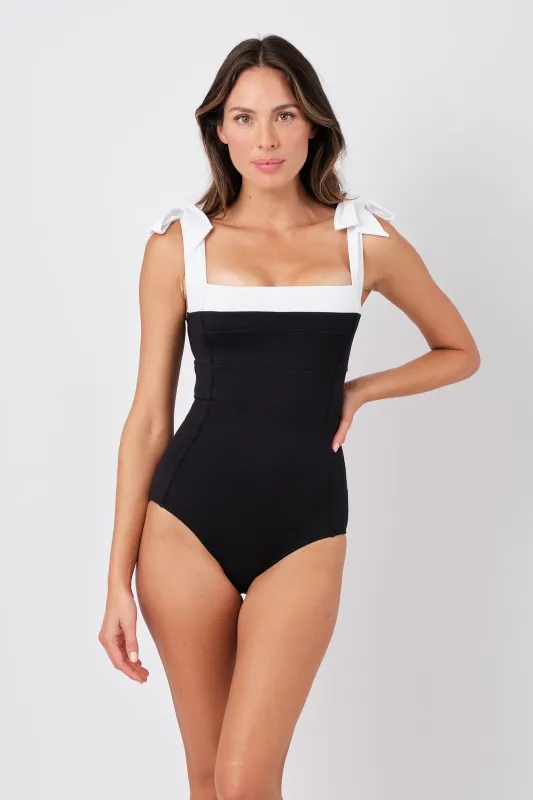 Classic Square Neck MONOCHROME TEXTURE sold by UNE PIECE