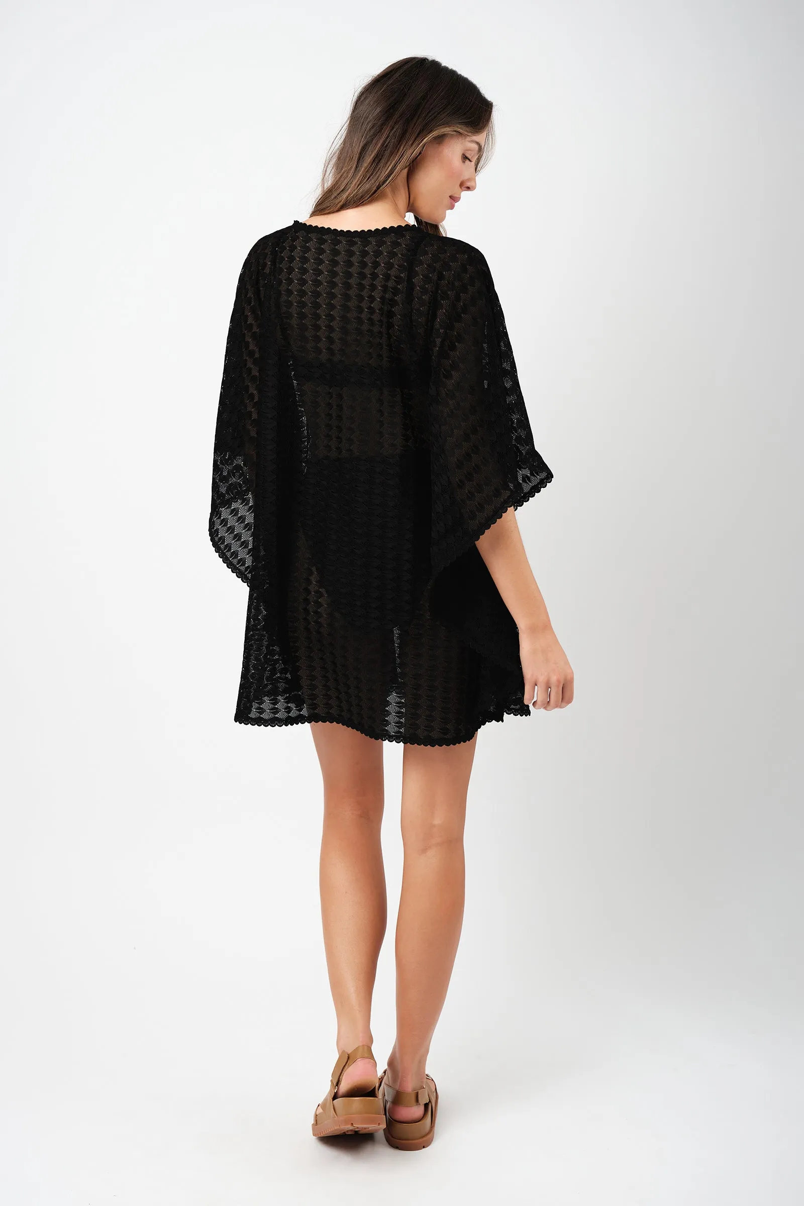 Scalloped Lace Kaftan BLACK sold by UNE PIECE product image thumbnail 2