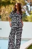 Short Sleeve Button-Up Shirt DAISY SILHOUETTE BLACK sold by UNE PIECE