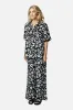 Short Sleeve Button-Up Shirt DAISY SILHOUETTE BLACK sold by UNE PIECE