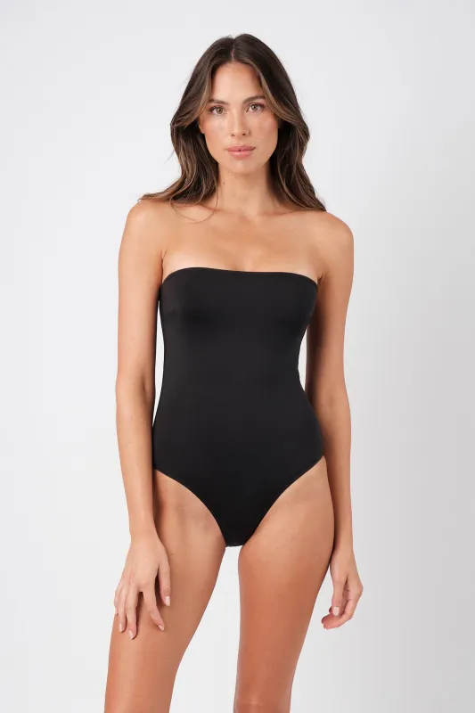 Classic Strapless One Piece BLACK sold by UNE PIECE