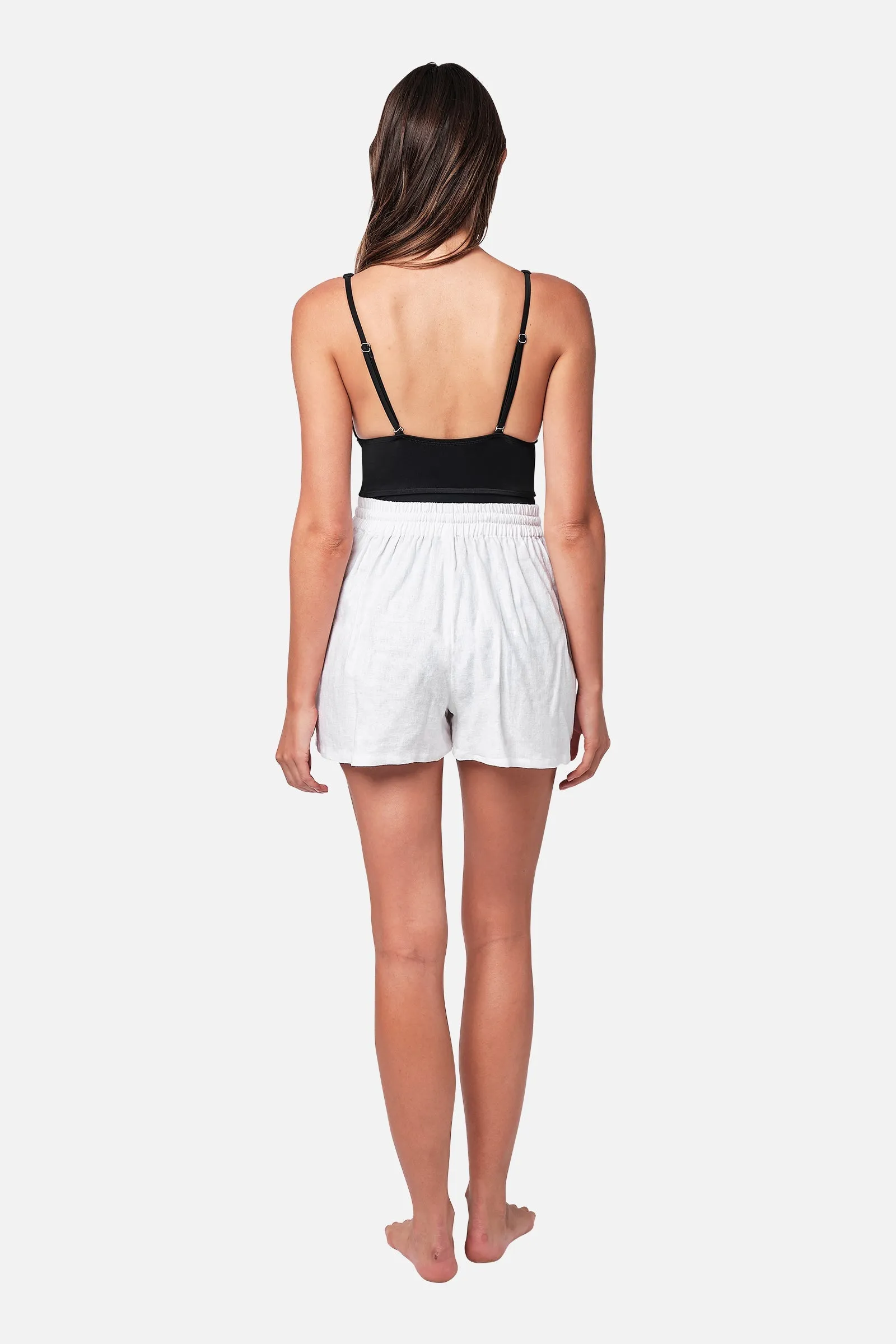 Linen Palazzo Shorts WHITE sold by UNE PIECE product image thumbnail 3