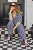 Short Sleeve Button-Up Shirt BLACK GINGHAM sold by UNE PIECE