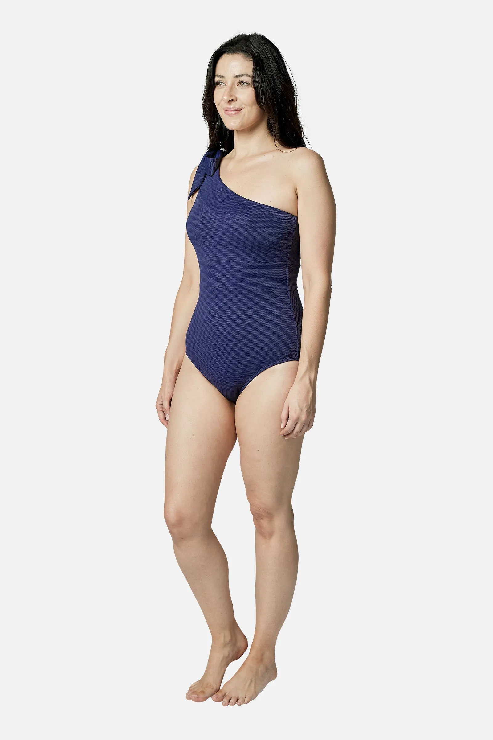 Classic One Shoulder NAVY TEXTURE sold by UNE PIECE product image thumbnail 5