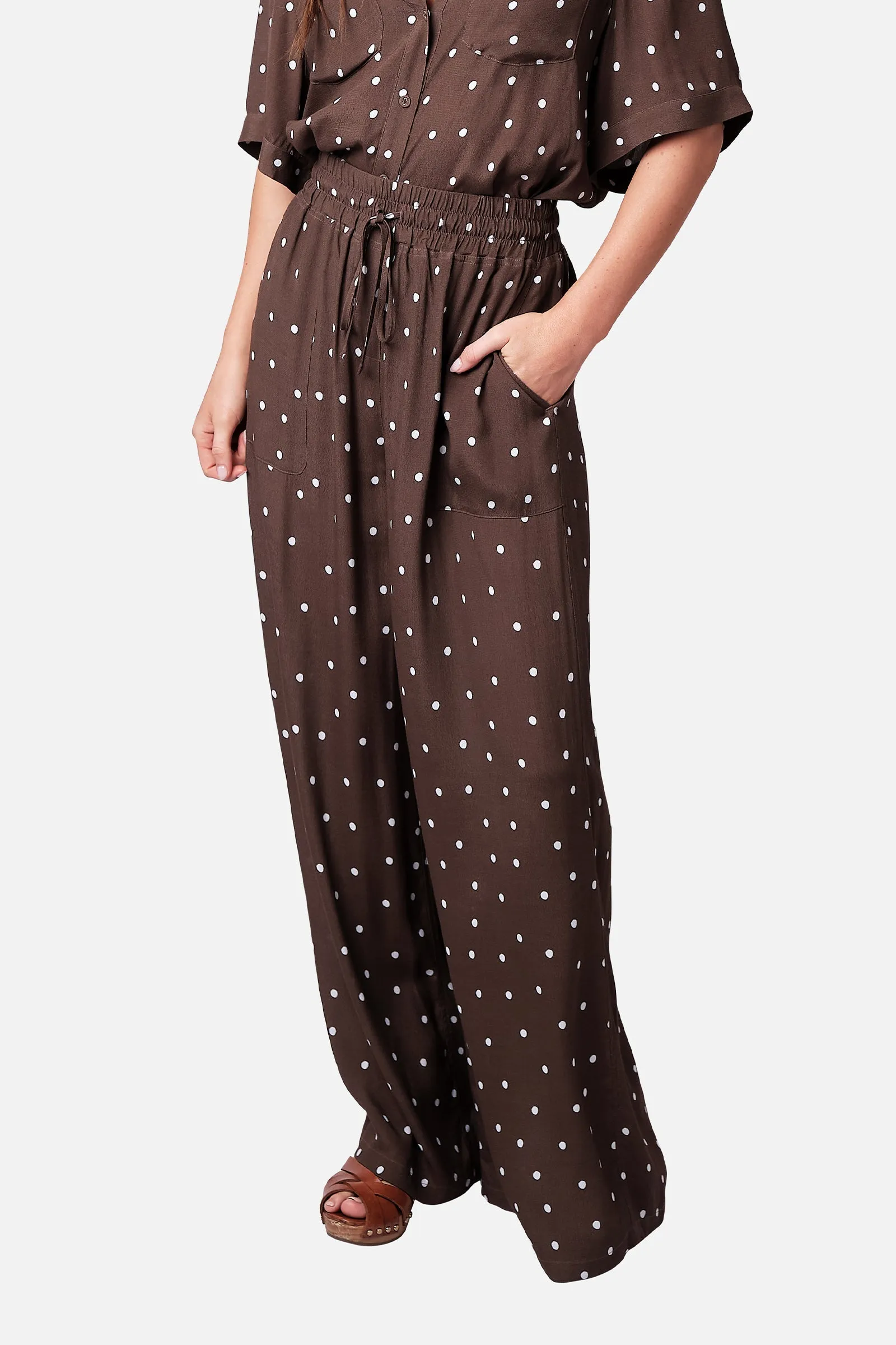 Palazzo Pants CHOCOLATE POLKA sold by UNE PIECE product image thumbnail 5