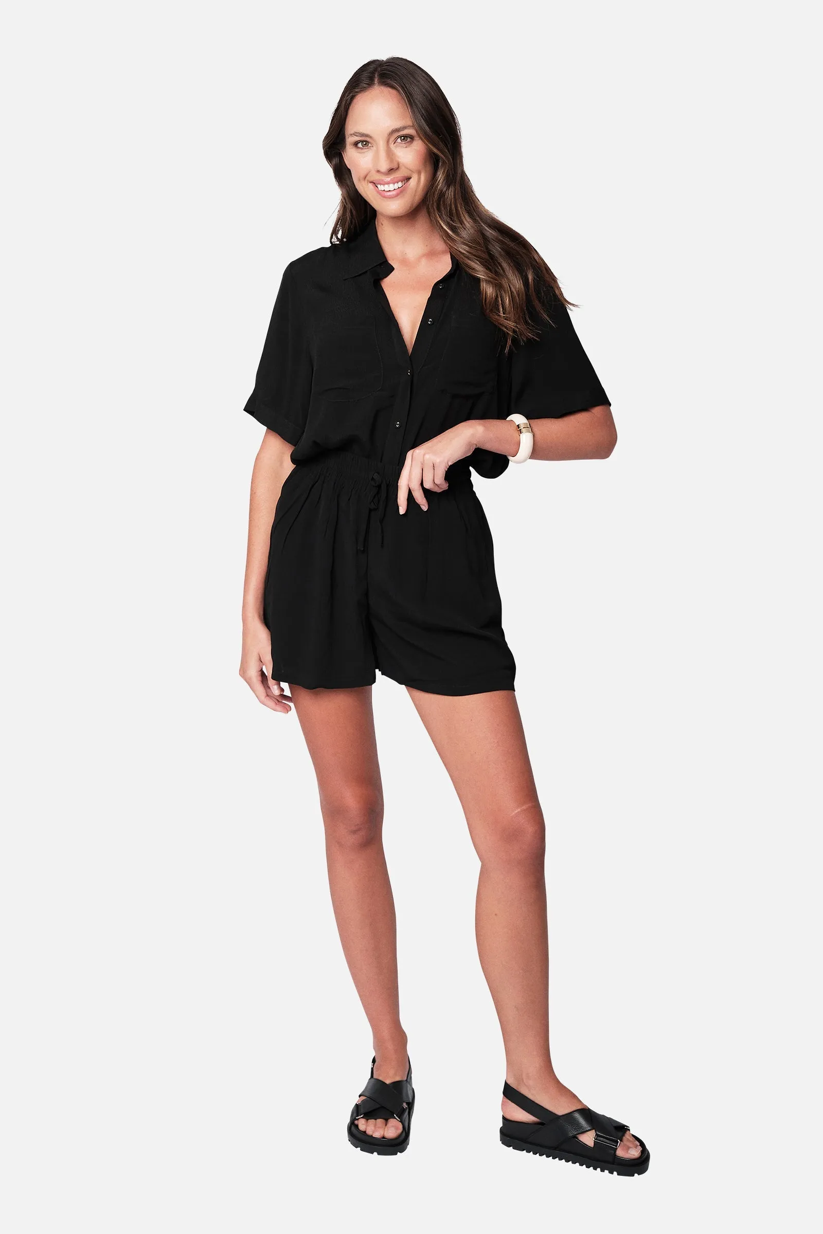 Palazzo Shorts BLACK sold by UNE PIECE product image thumbnail 3