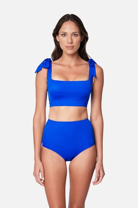 Classic Square Neck Bikini Bralette COBALT BLUE sold by UNE PIECE