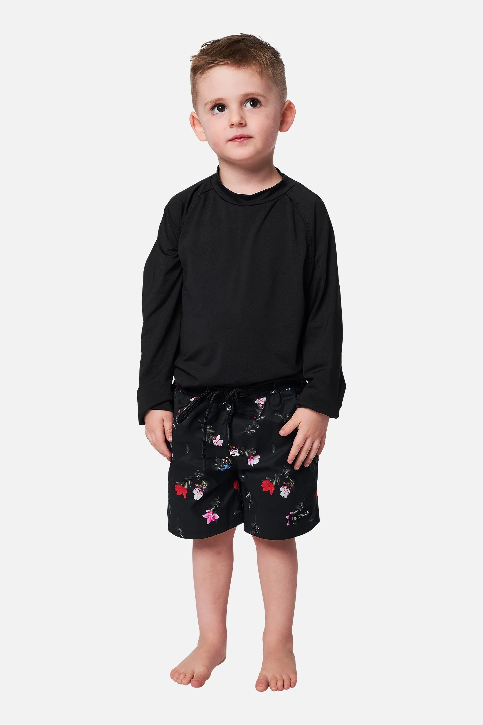 Boys Swim Shorts HAWTHORN BLACK sold by UNE PIECE