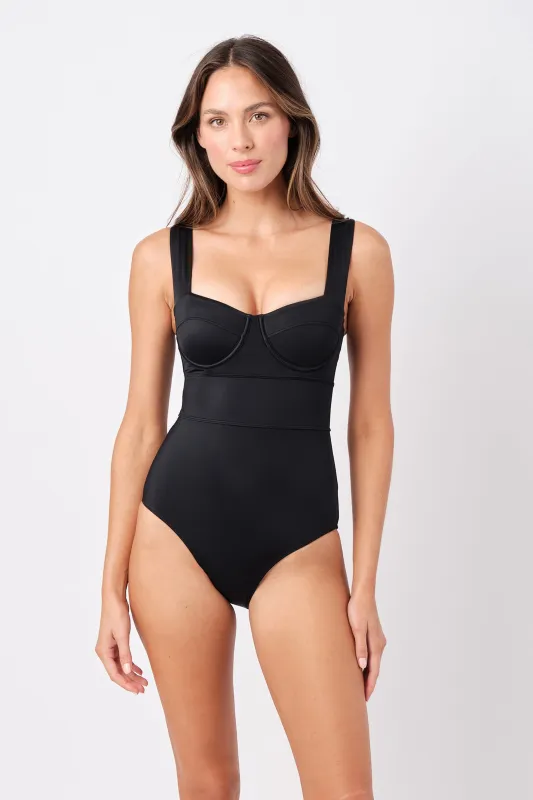 Original Bustier Balconette One Piece BLACK sold by UNE PIECE