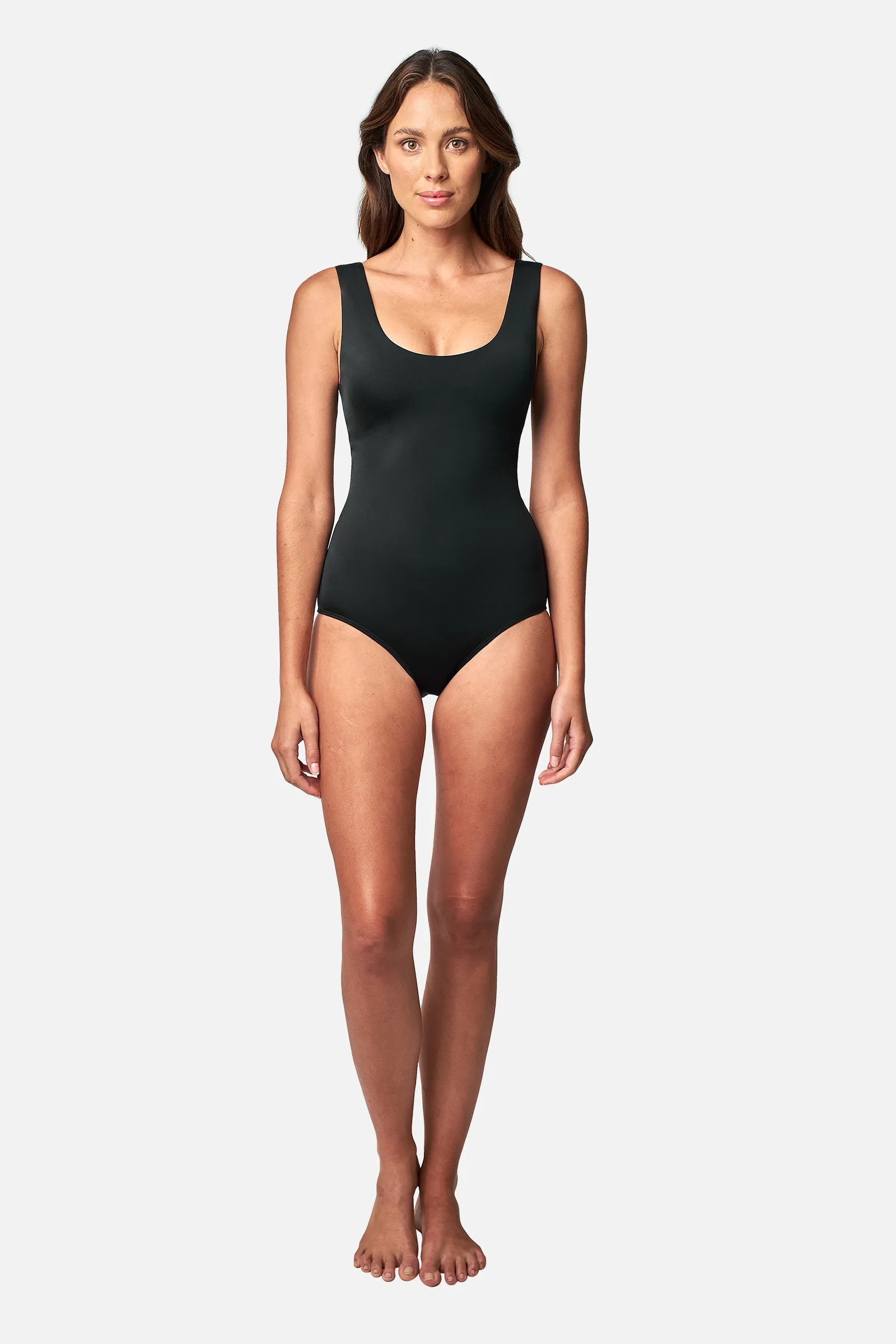 Classic Scoop Neck One Piece BLACK sold by UNE PIECE product image thumbnail 5
