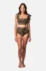 Never Say Never High-Waisted Bikini Bottom LEOPARD sold by UNE PIECE